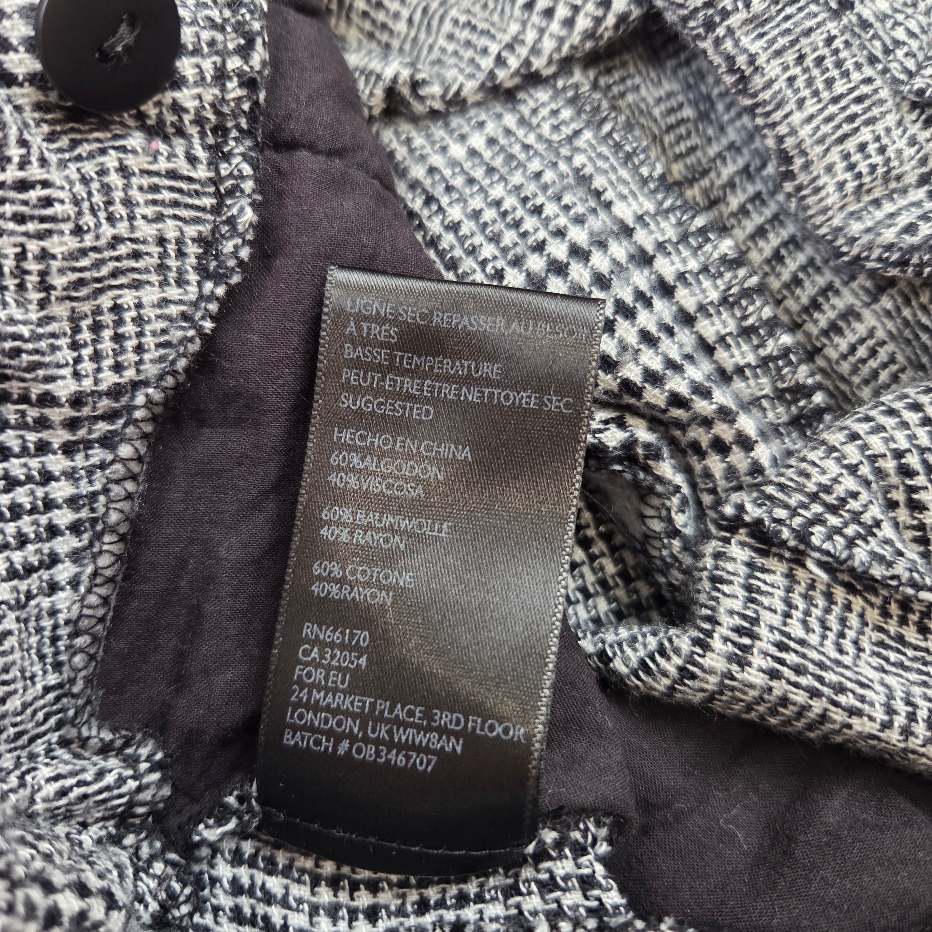 BDG Checkered Black & White Shorts