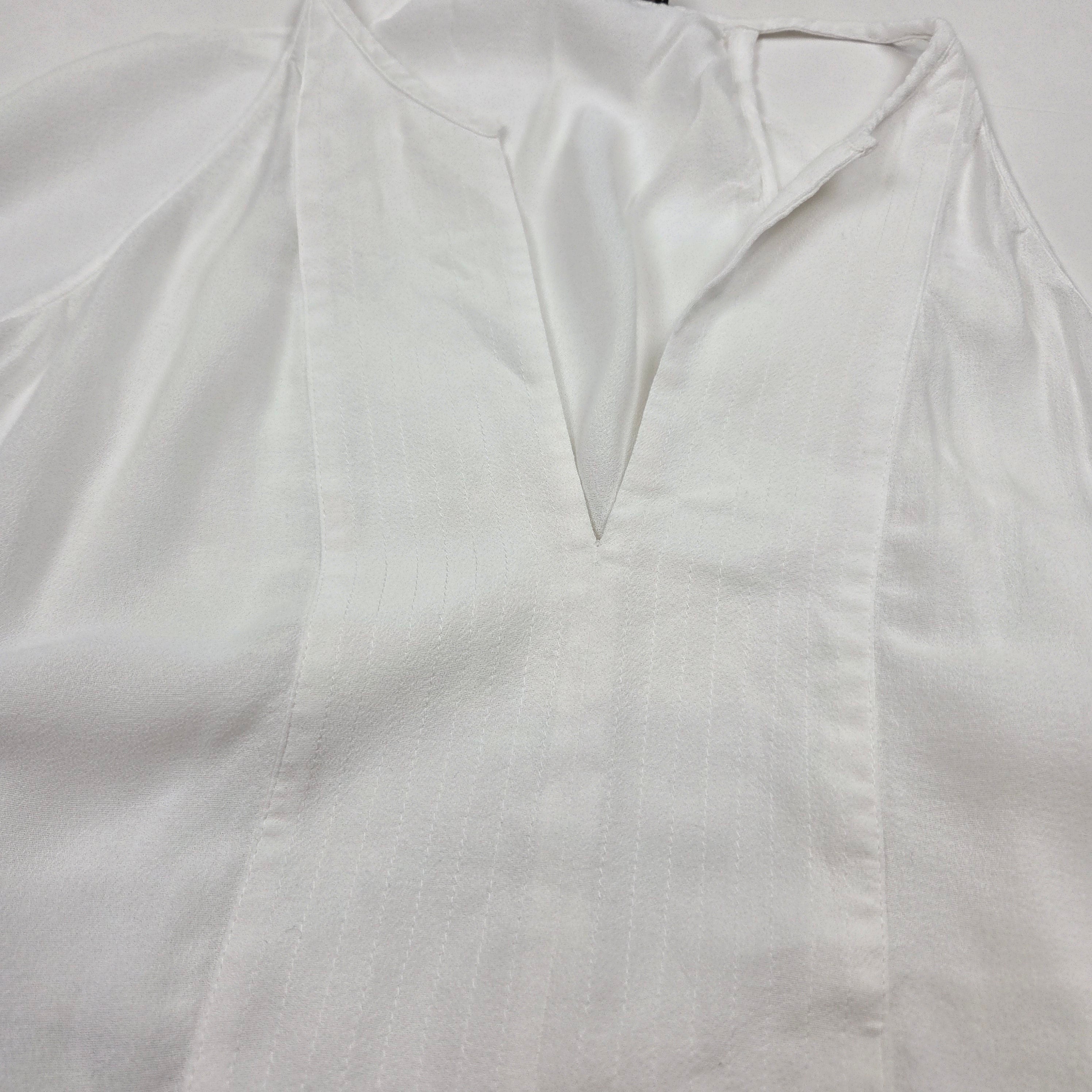 BCBG Maxazria White Sleeveless Top