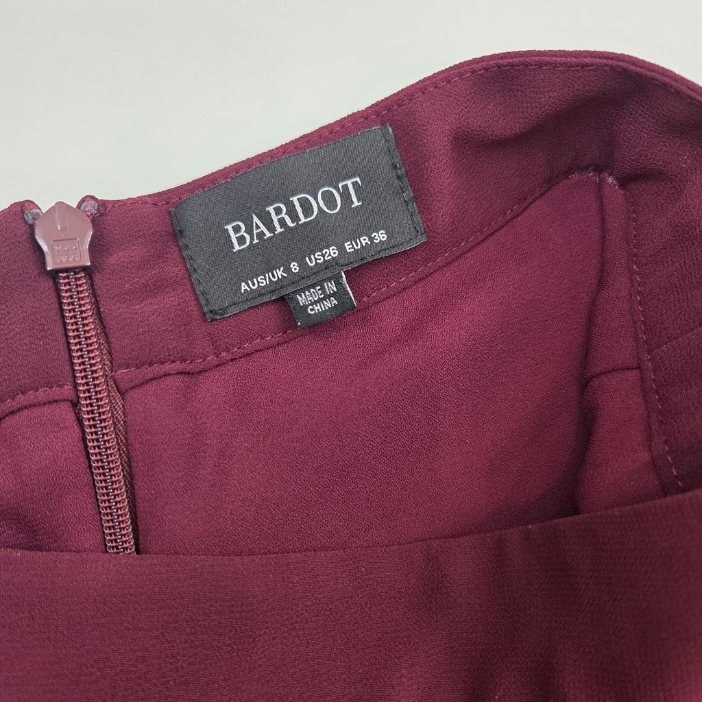 Bardot Wine Red Skirt