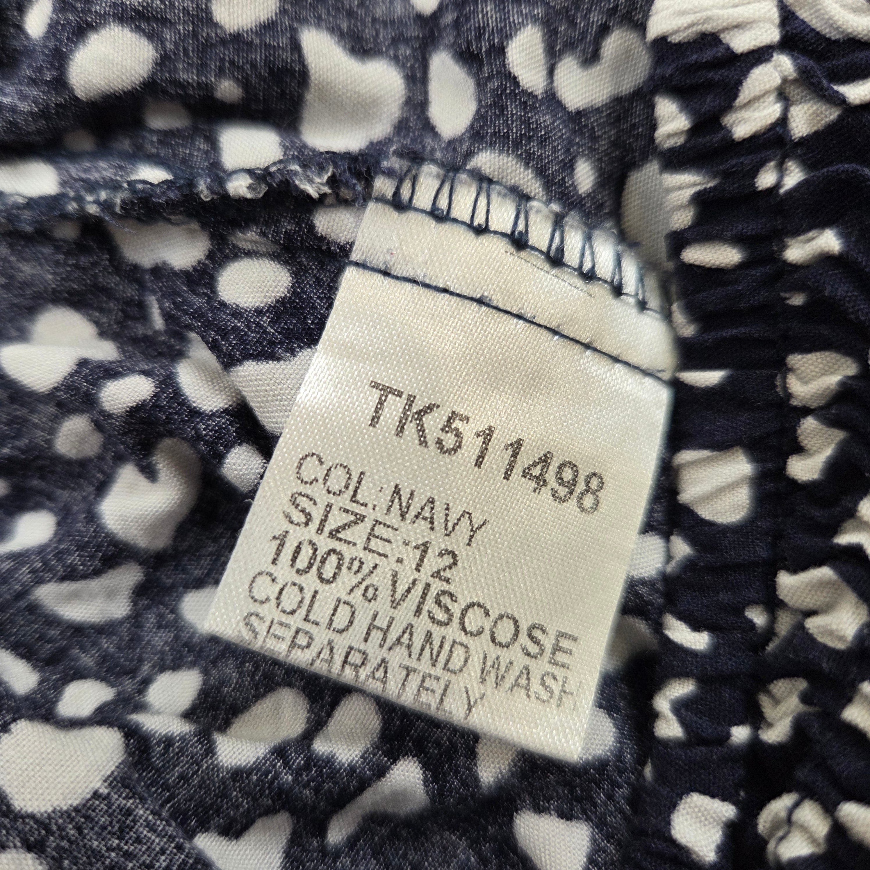 IZABEL London Navy White Spot Pants