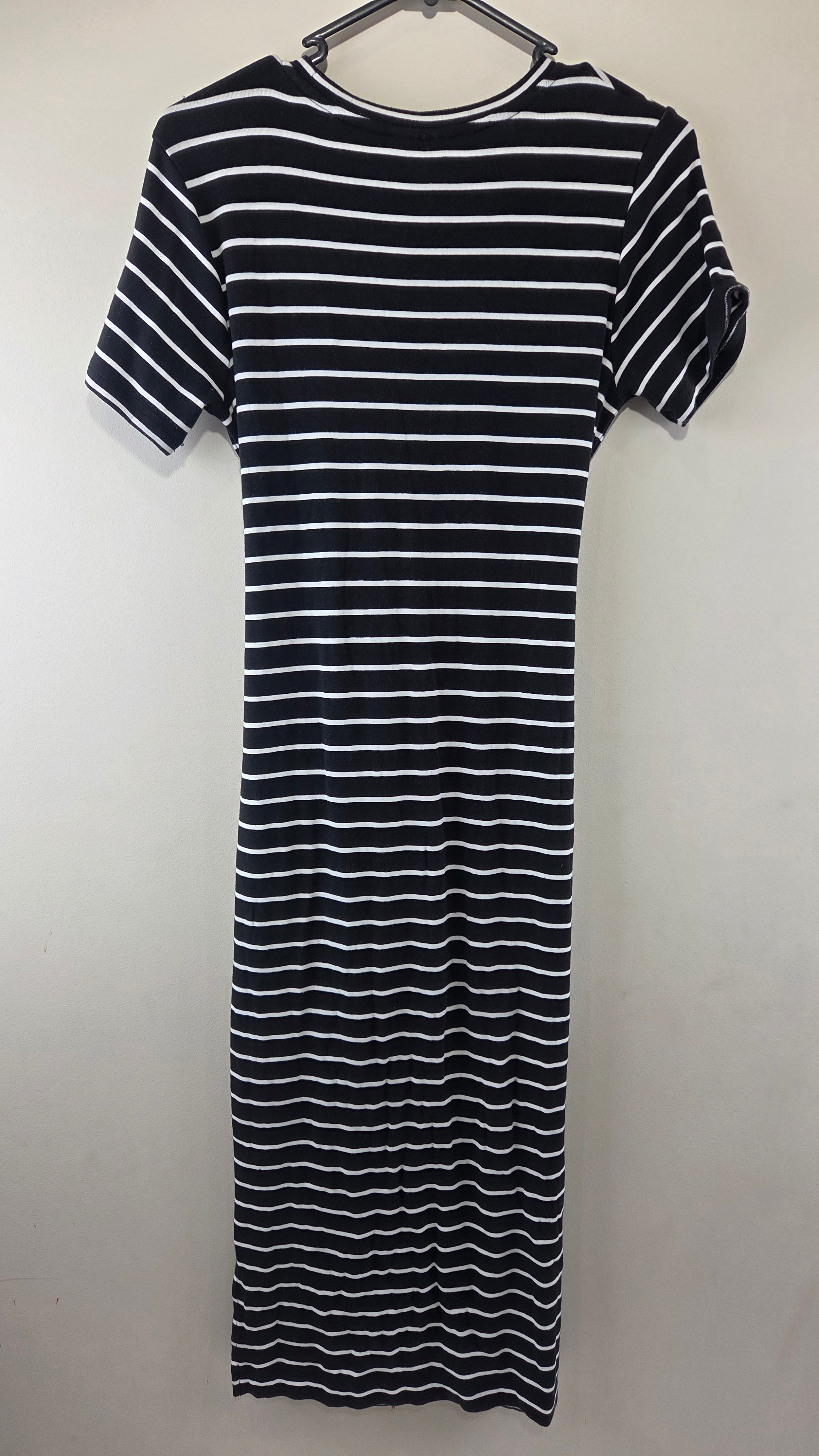 Seed Black & White Striped Dress