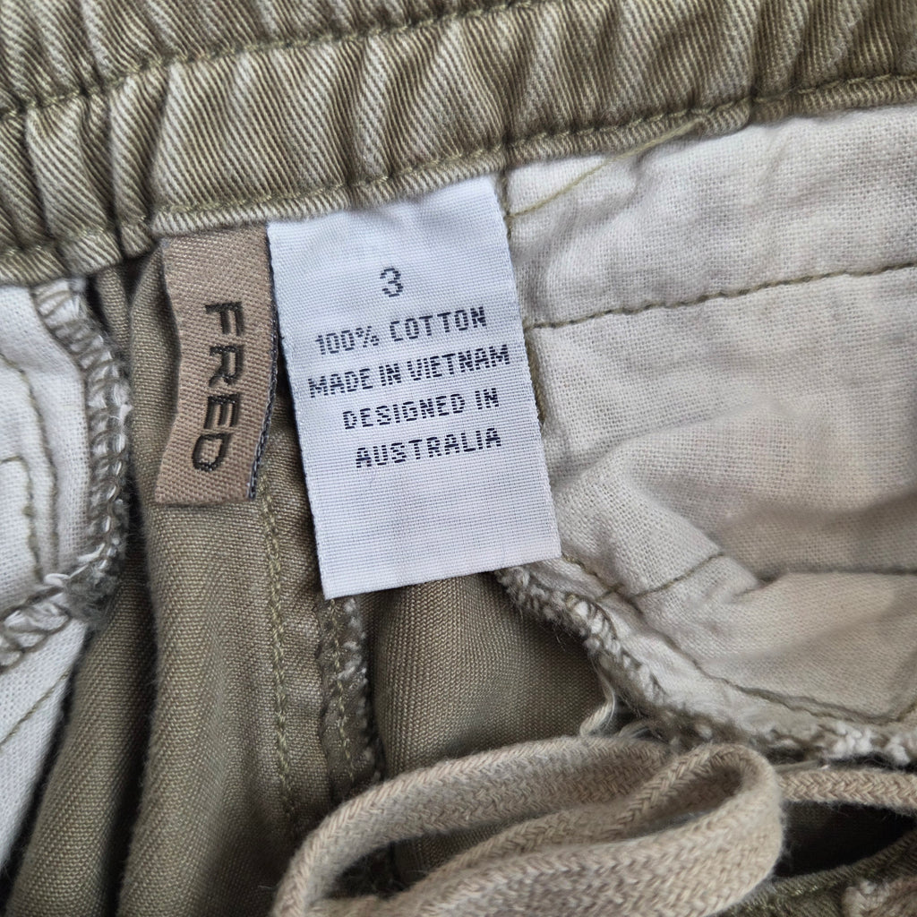 Fred Army Green Boys Shorts