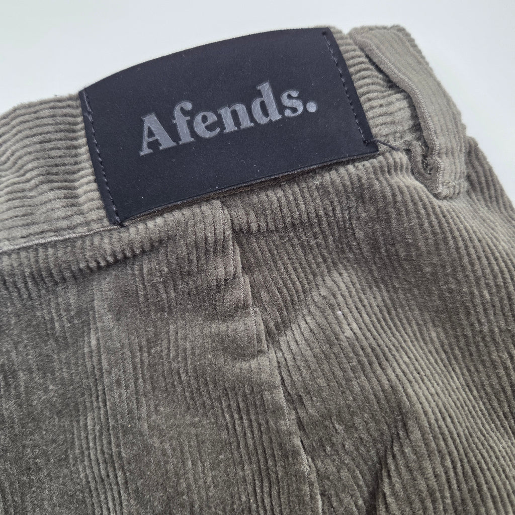 Afends Olive Green Corduroy Mini Skirt