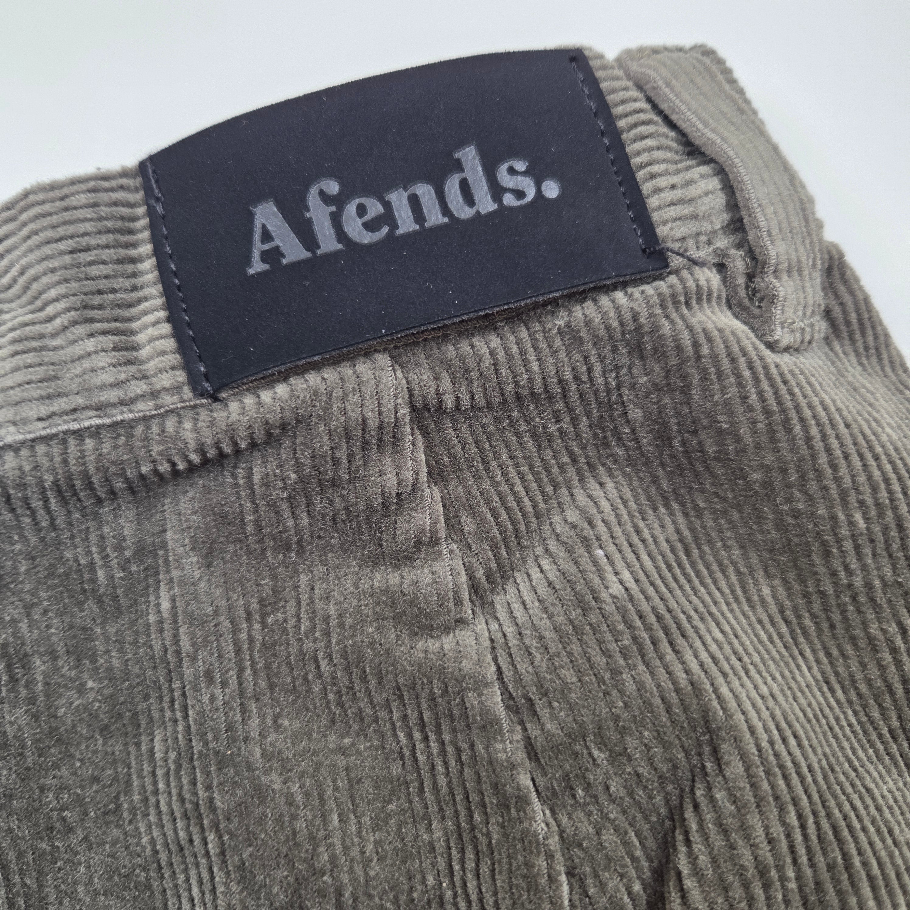 Afends Olive Green Corduroy Mini Skirt