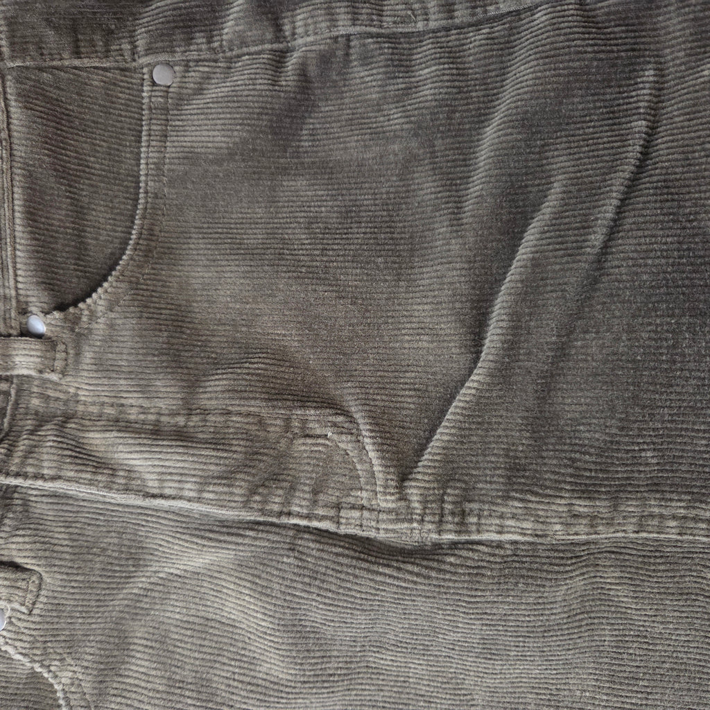 Afends Olive Green Corduroy Mini Skirt