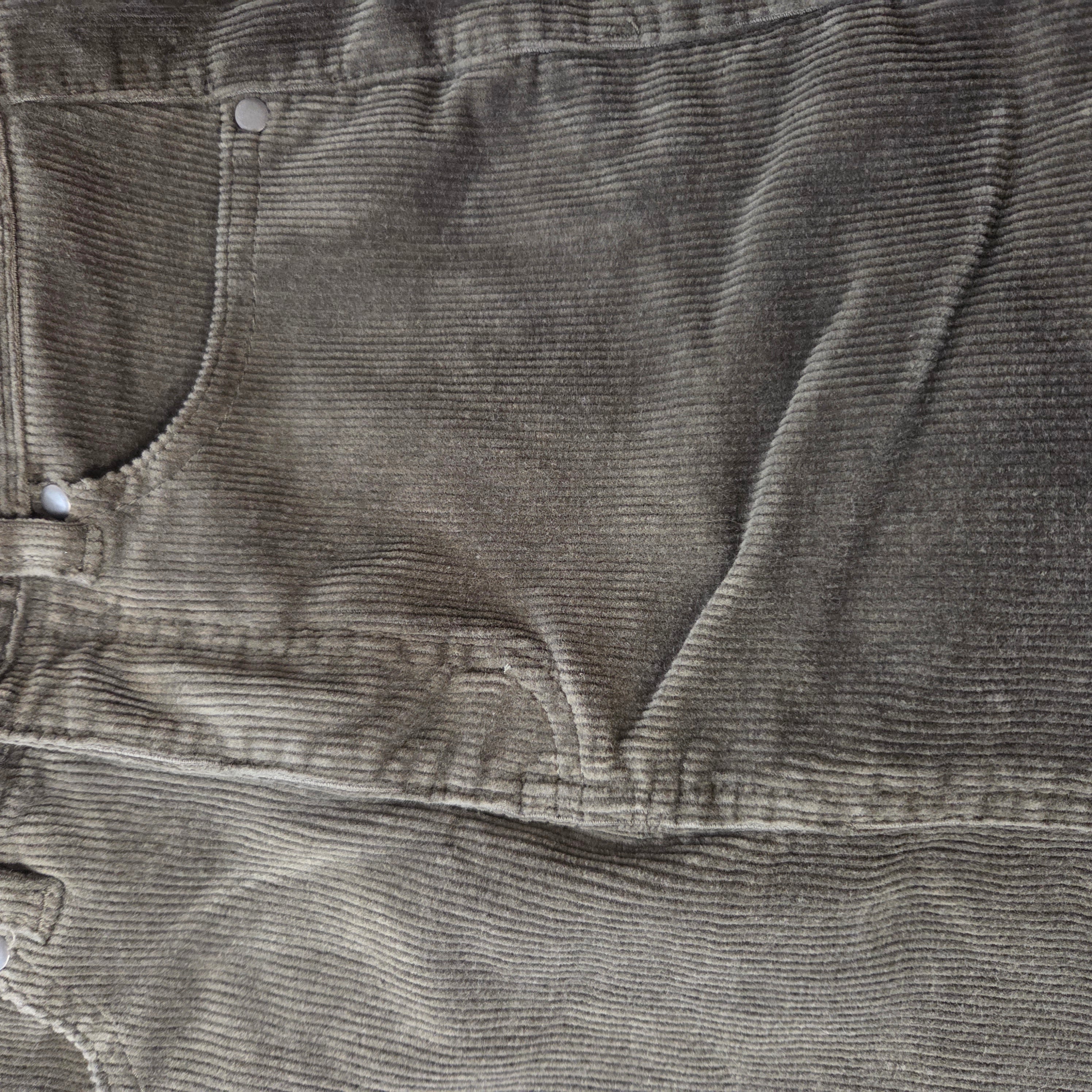 Afends Olive Green Corduroy Mini Skirt