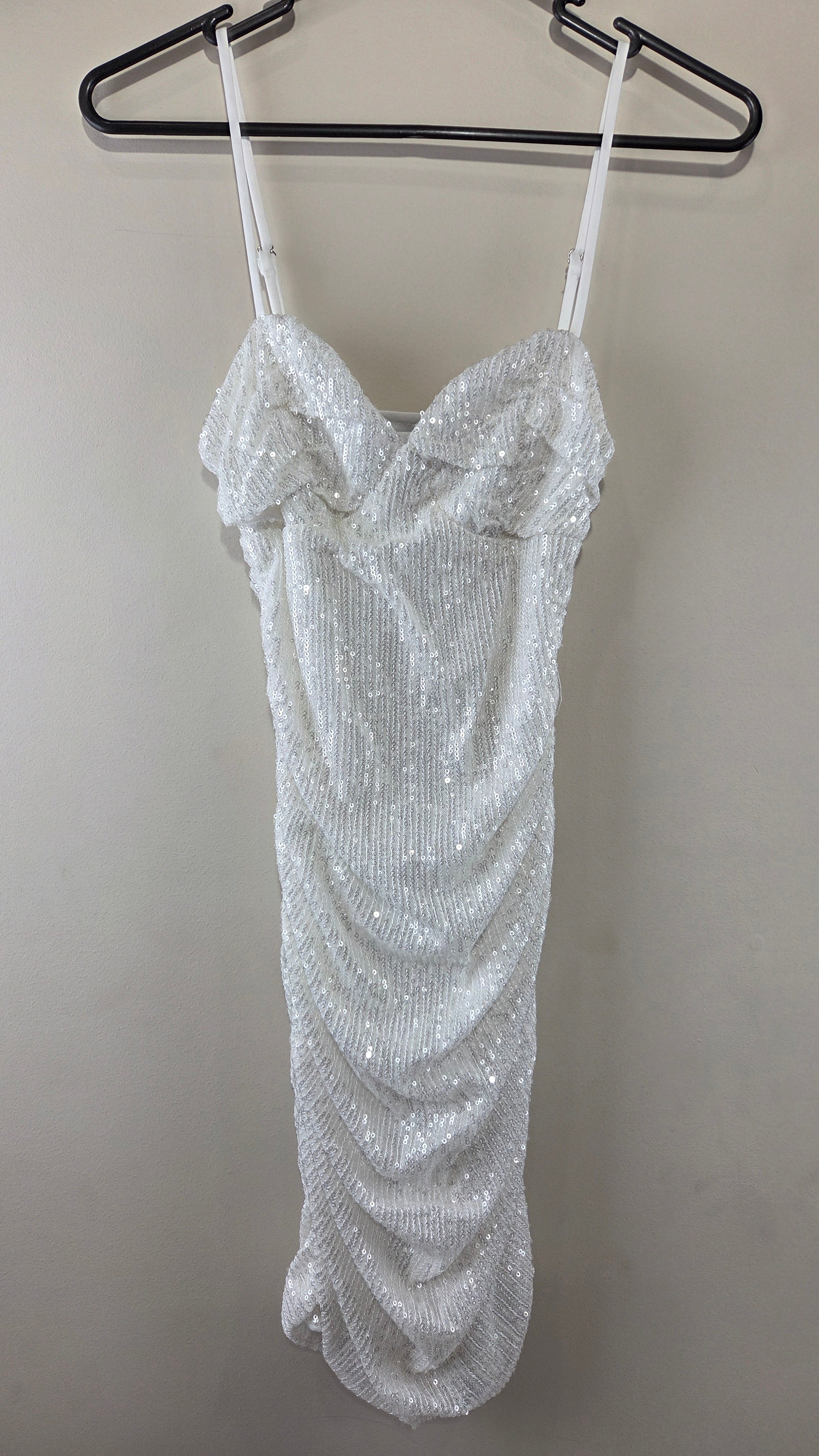 Hello Molly White Sequin Dress