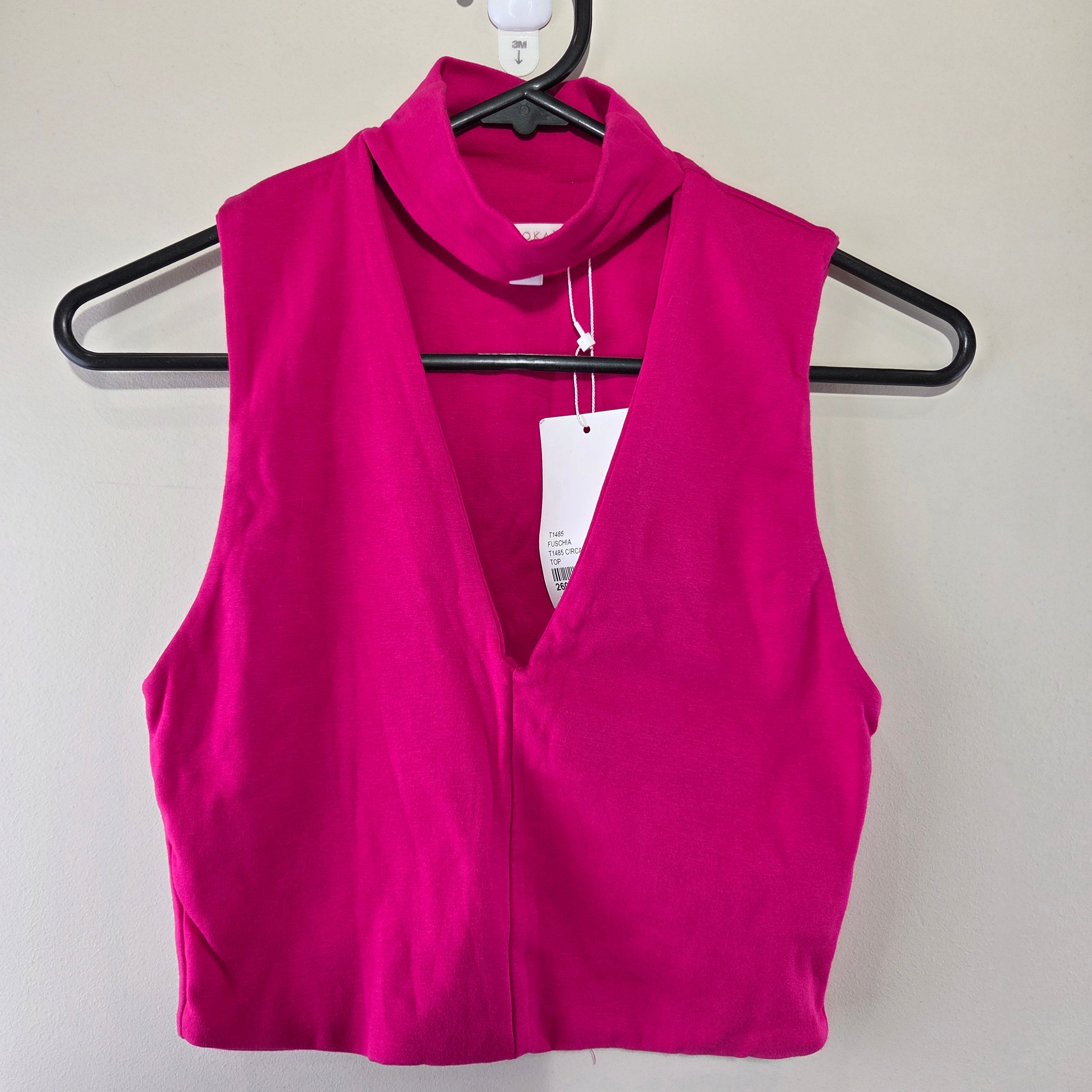 Kookai Bright Pink Sleeveless Tops (New)