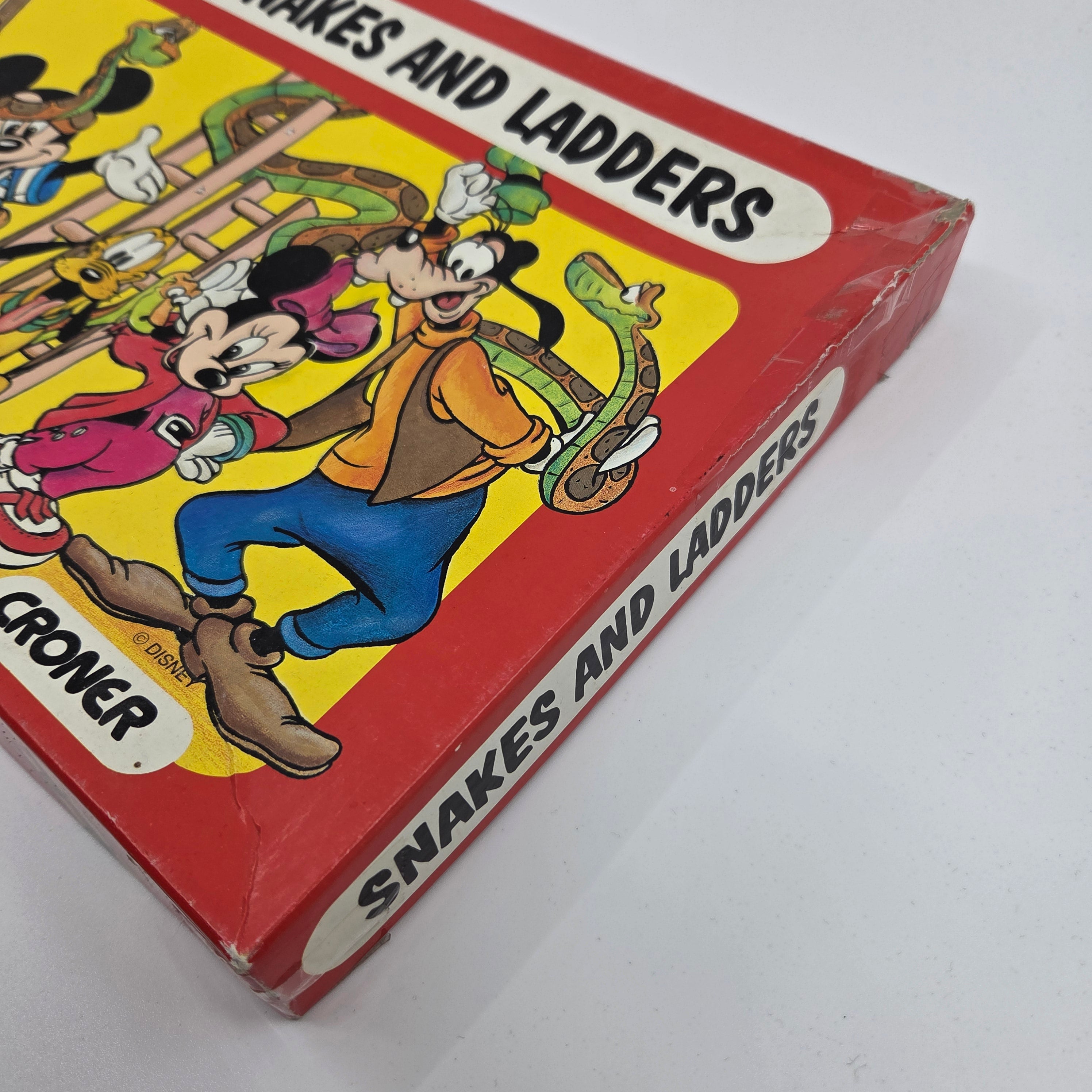 Vintage Mickey Mouse Snakes & Ladders Board Game