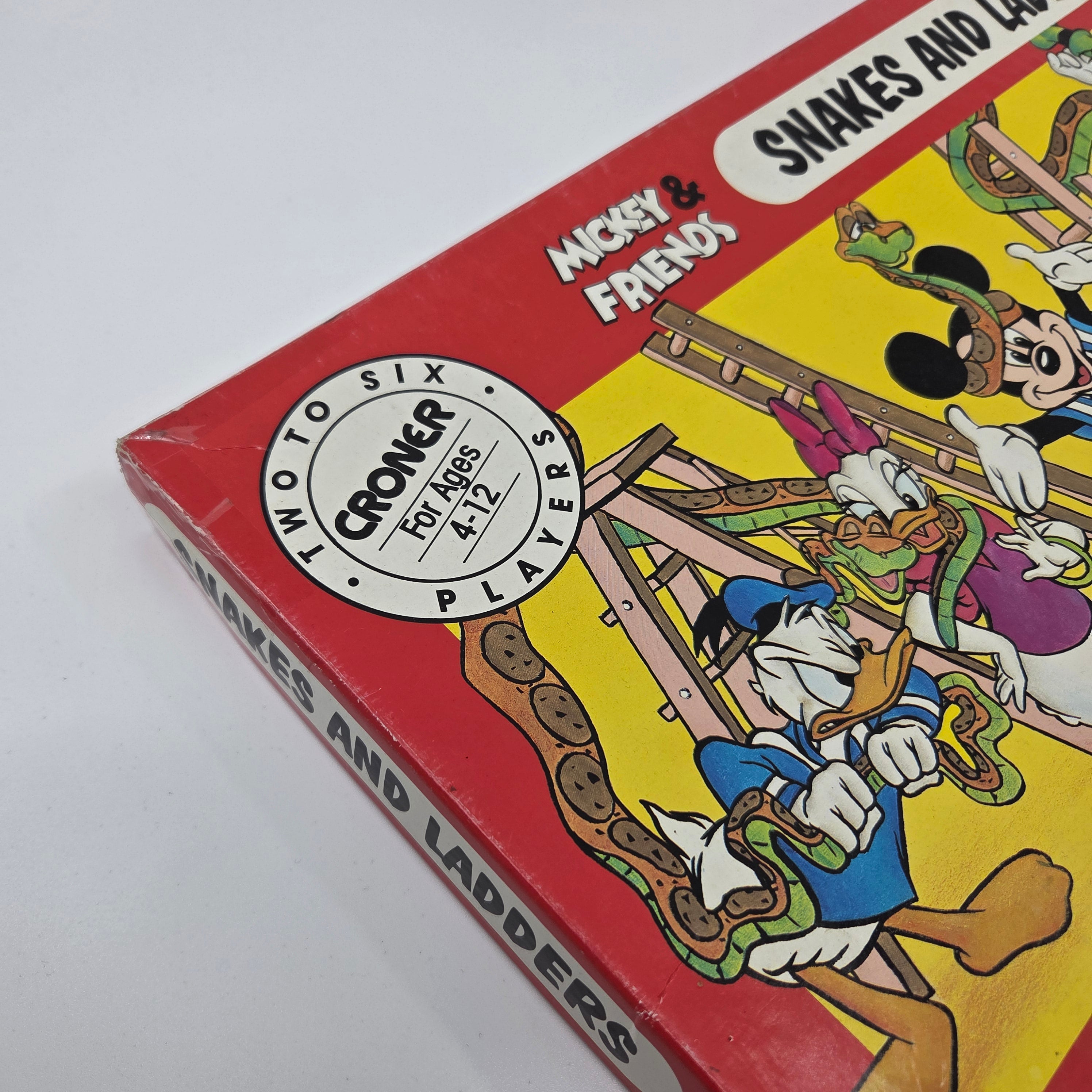 Vintage Mickey Mouse Snakes & Ladders Board Game