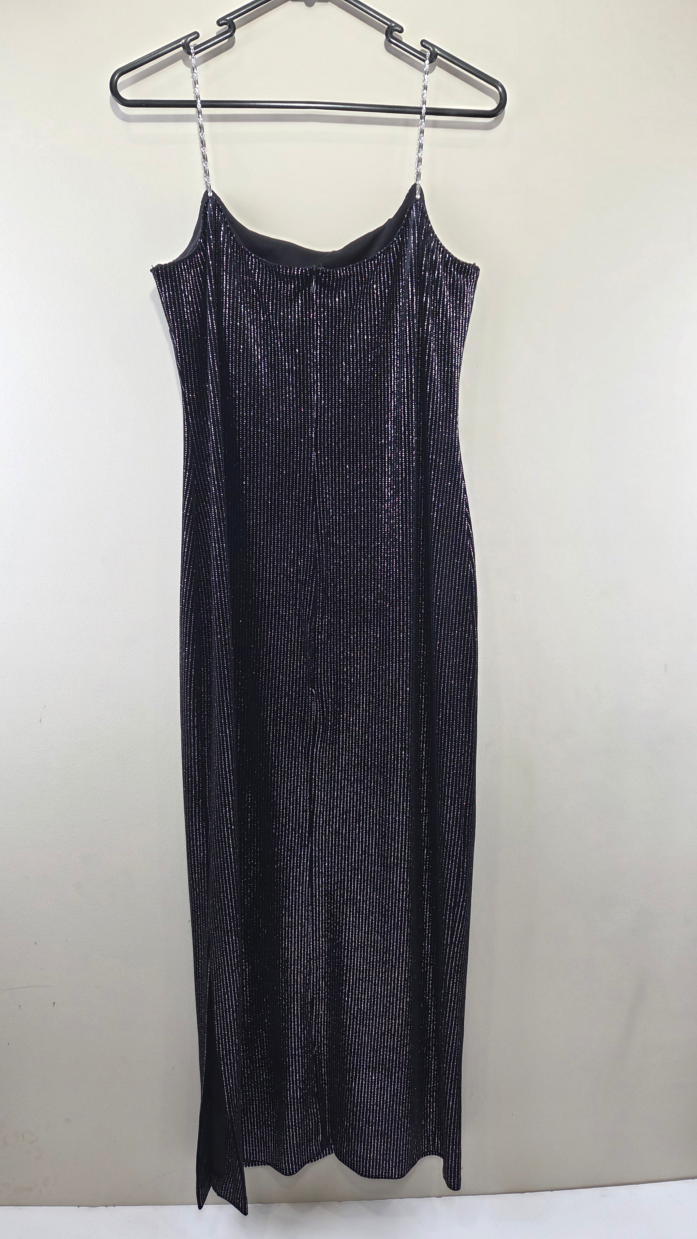 Liz Jordan Black Sparkle Full Length Dress