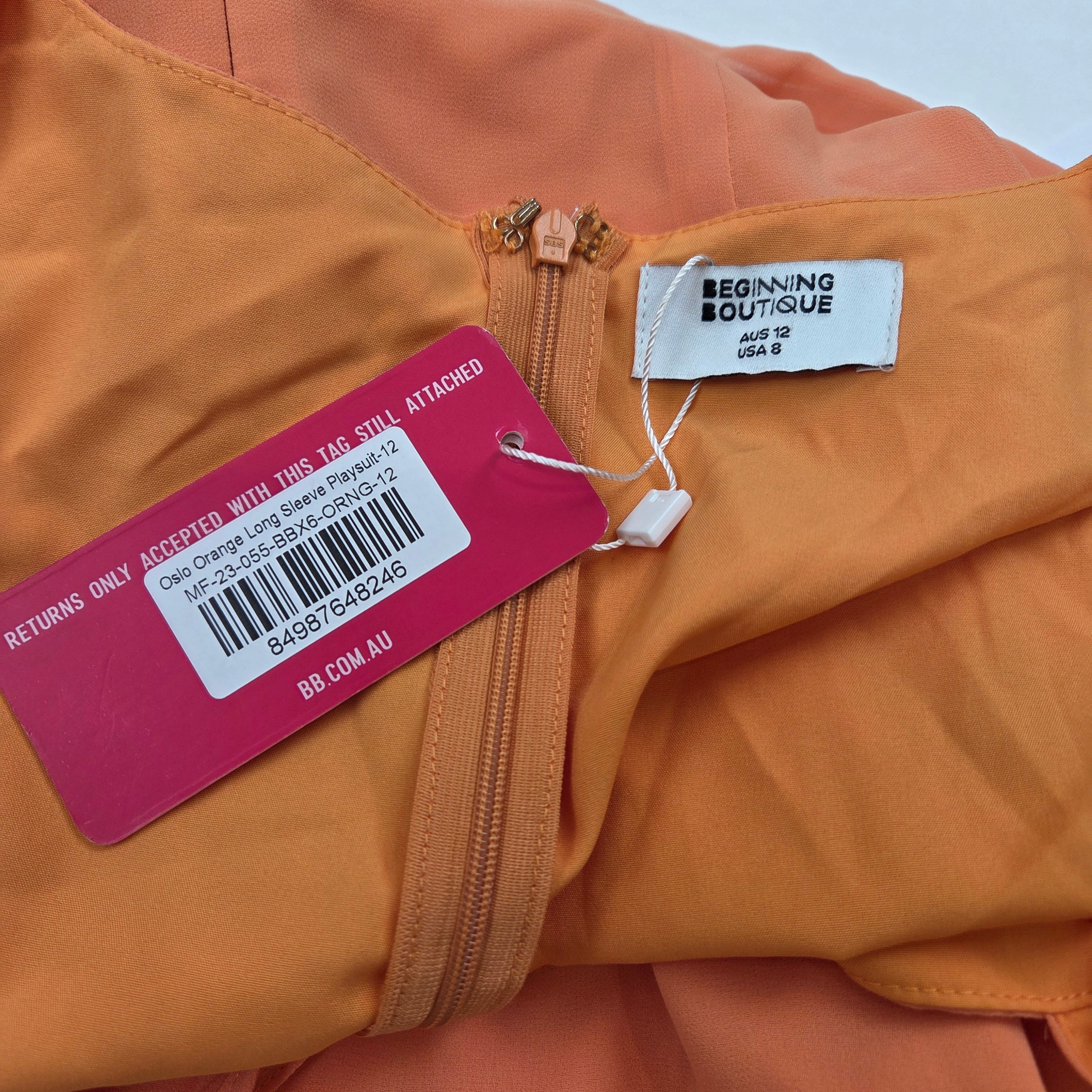 Beginning Boutique Orange Playsuit (New)