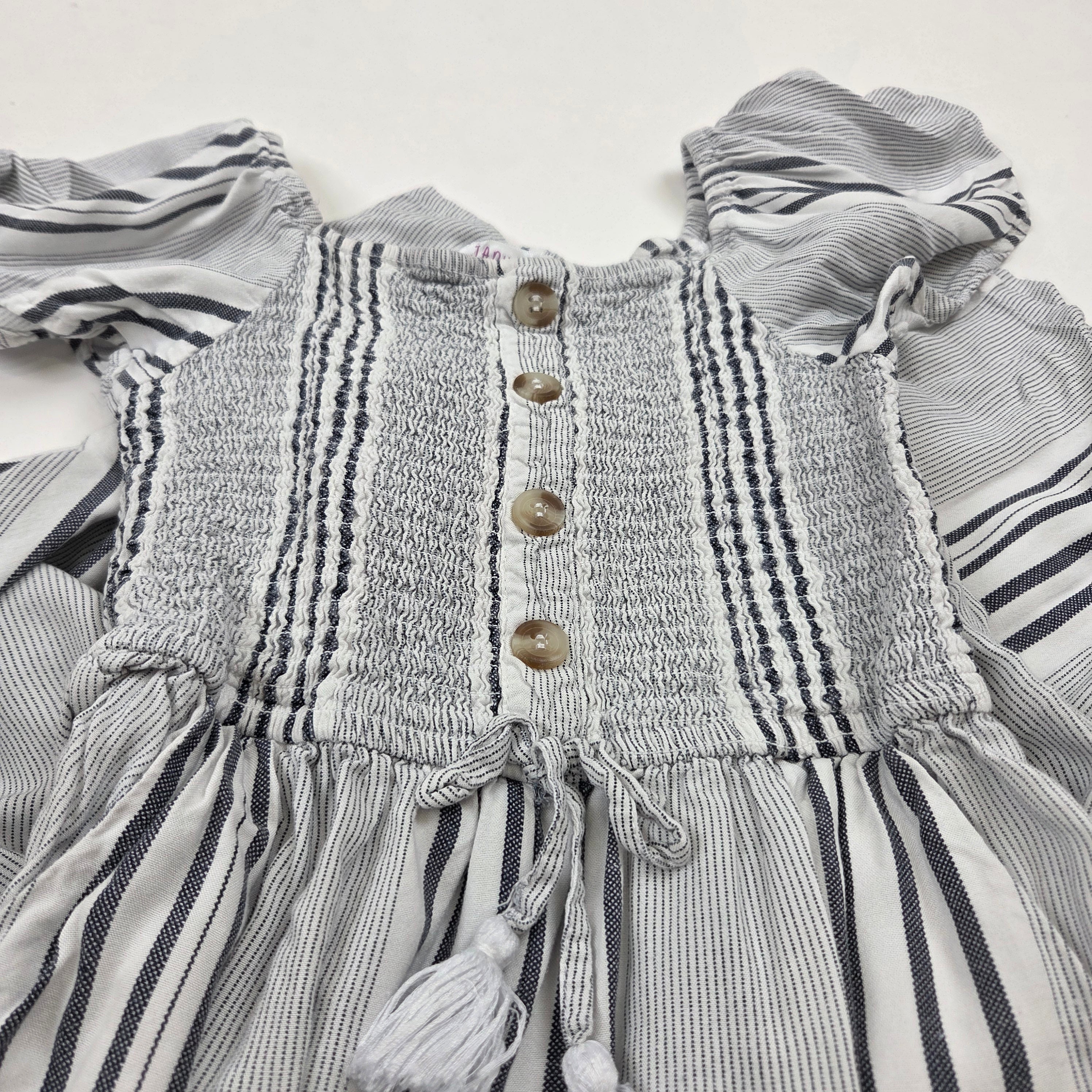 Japna Girls Striped Bodysuit