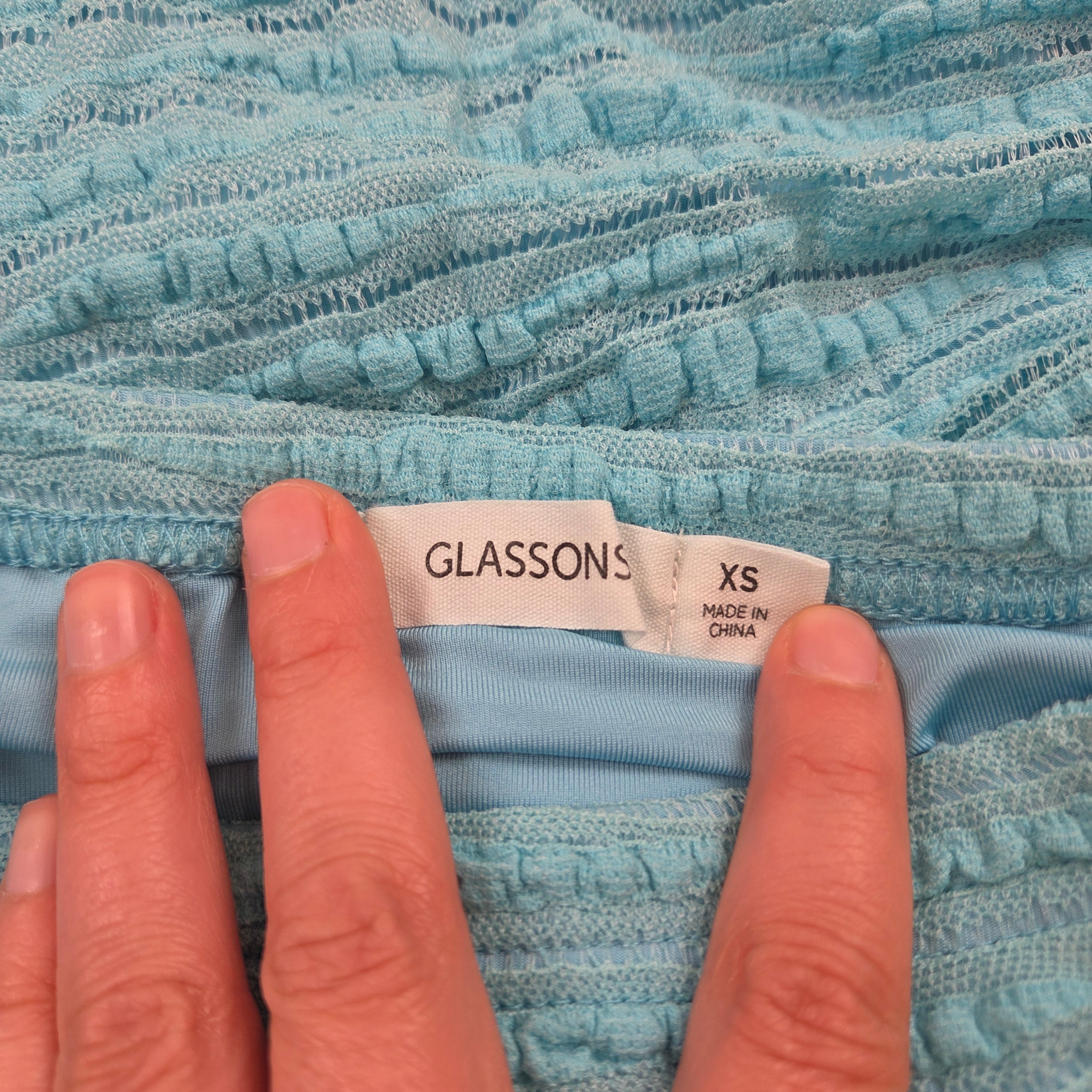 Glassons Blue Full Length Skirt