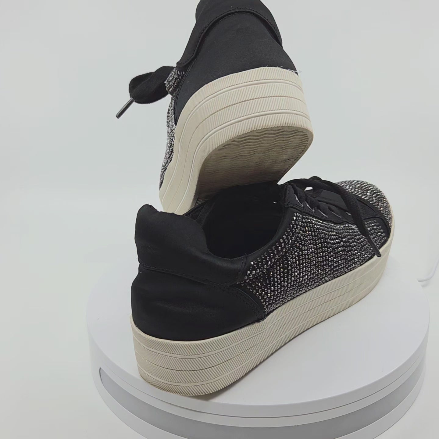 Carvela Women's Black Rhinestone Sneakers